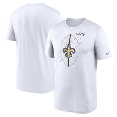 Men's New Orleans Saints White Legend Icon Performance T-Shirt 