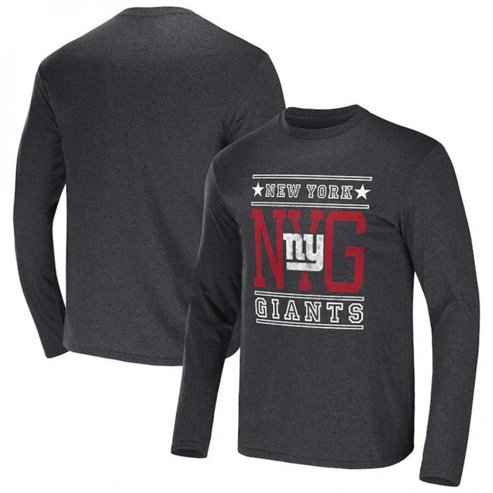 Men's New York Giants Heathered Charcoal x Darius Rucker Collection Long Sleeve T-Shirt 