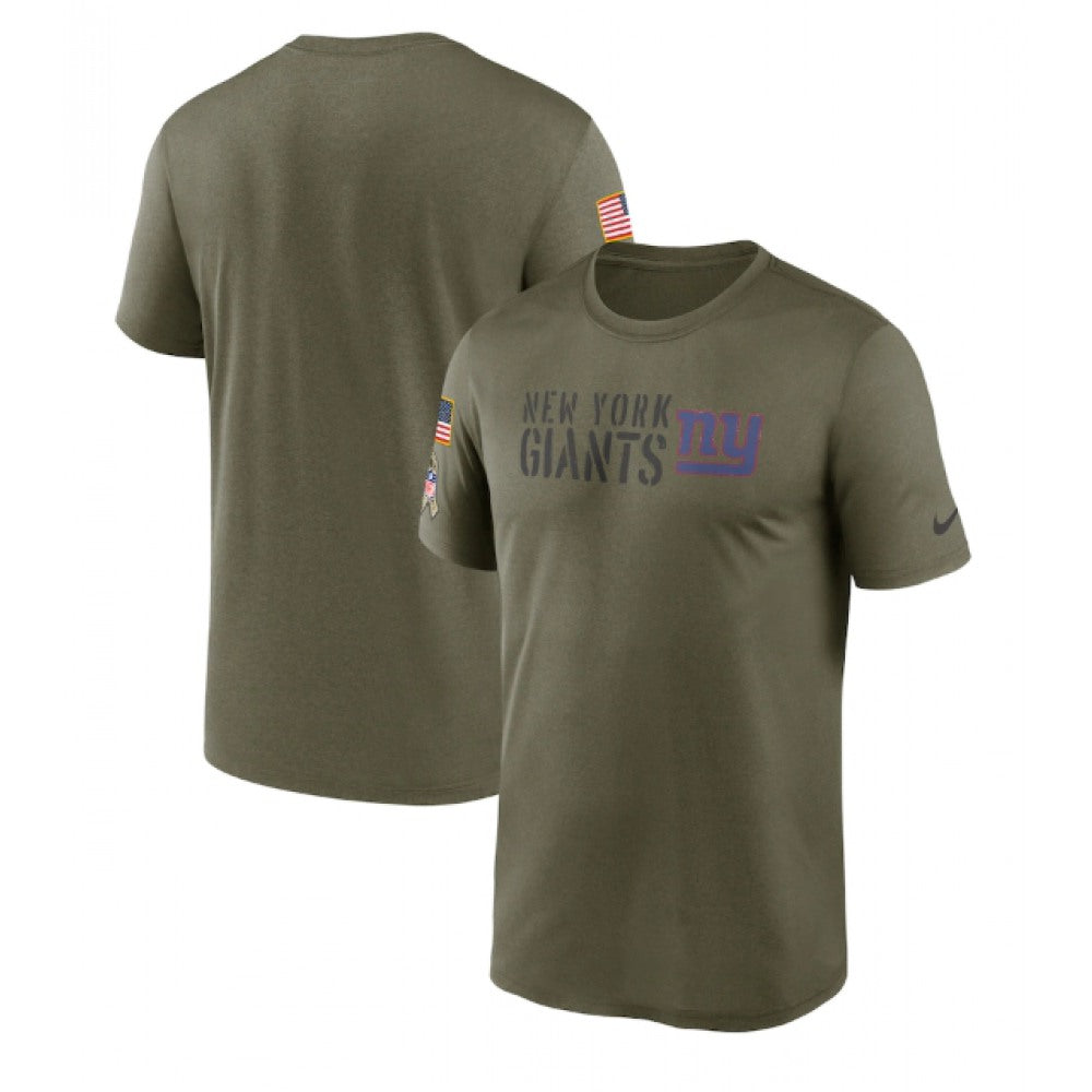 Men's New York Giants Olive 2022 Salute to Service Legend Team T-Shirt 