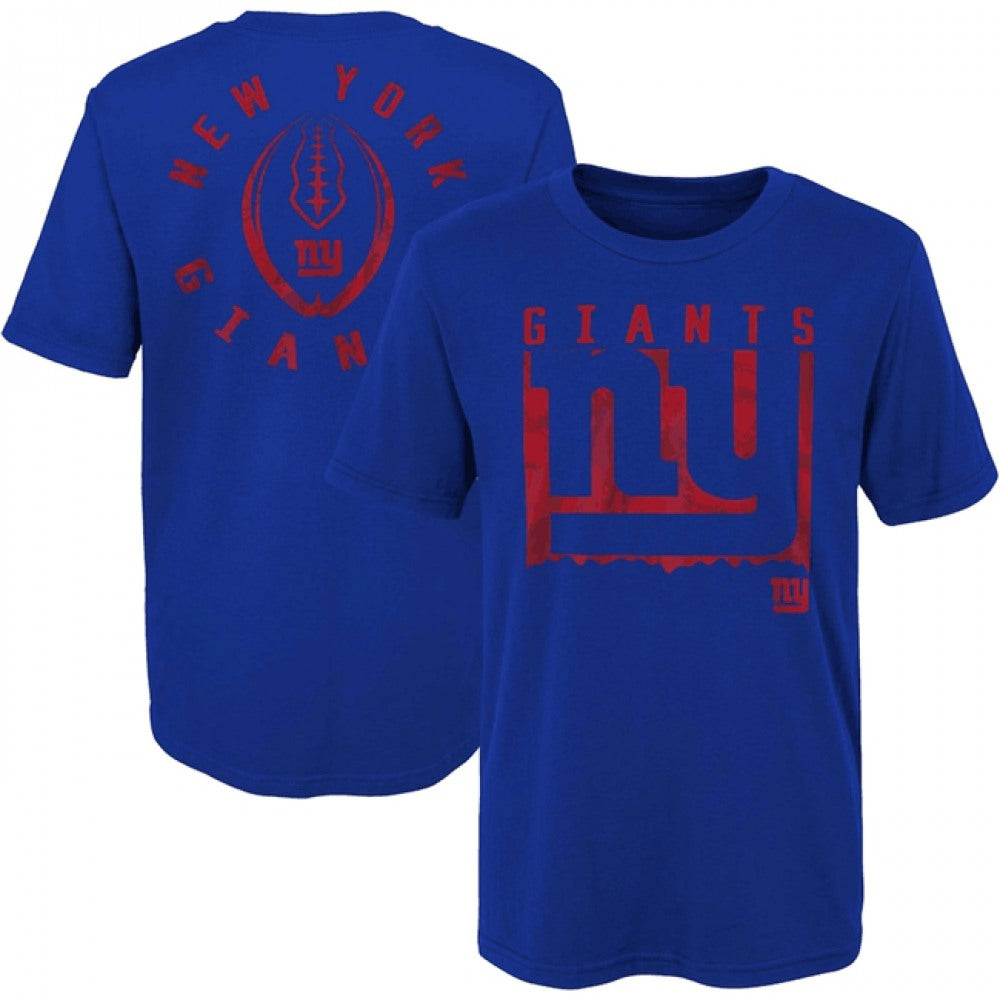 Men's New York Giants Royal Preschool Liquid Camo Logo T-Shirt 