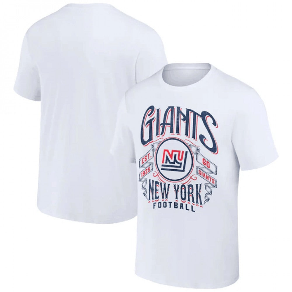 Men's New York Giants White x Darius Rucker Collection Vintage Football T-Shirt 