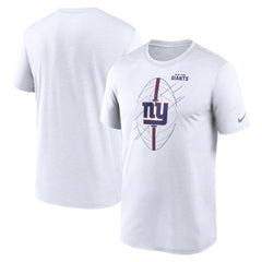 Men's New York Giants White Legend Icon Performance T-Shirt 