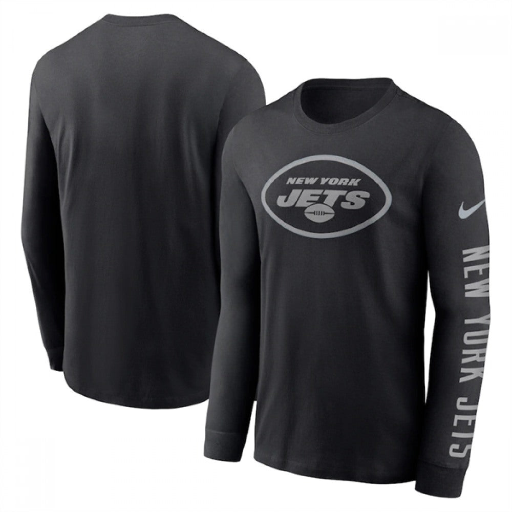 Men's New York Jets Black Long Sleeve T-Shirt 
