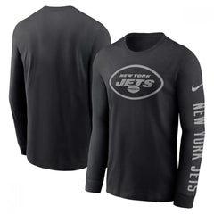 Men's New York Jets Black Long Sleeve T-Shirt 
