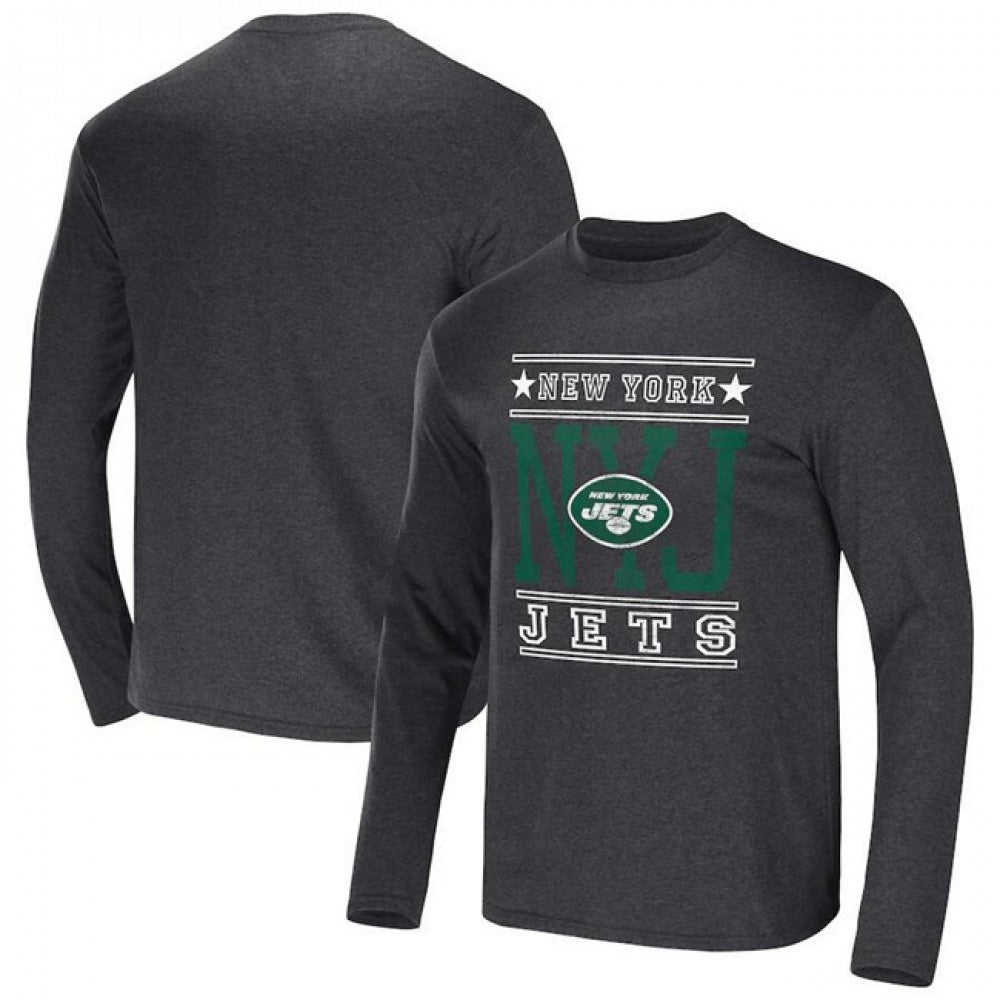 Men's New York Jets Heathered Charcoal x Darius Rucker Collection Long Sleeve T-Shirt 