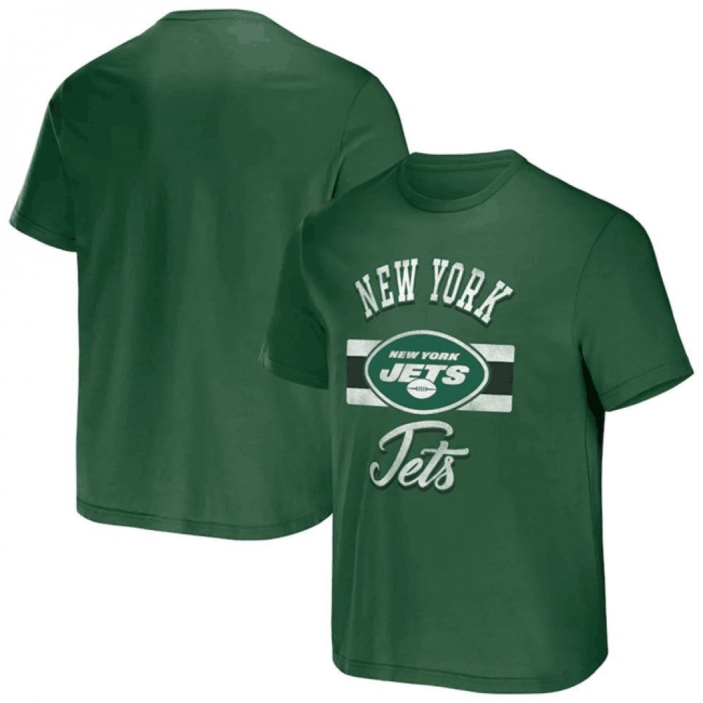 Men's New York Jets Green x Darius Rucker Collection Stripe T-Shirt 