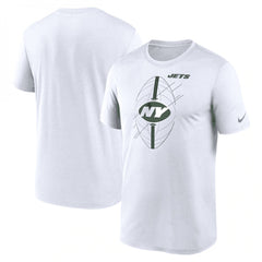 Men's New York Jets White Legend Icon Performance T-Shirt 