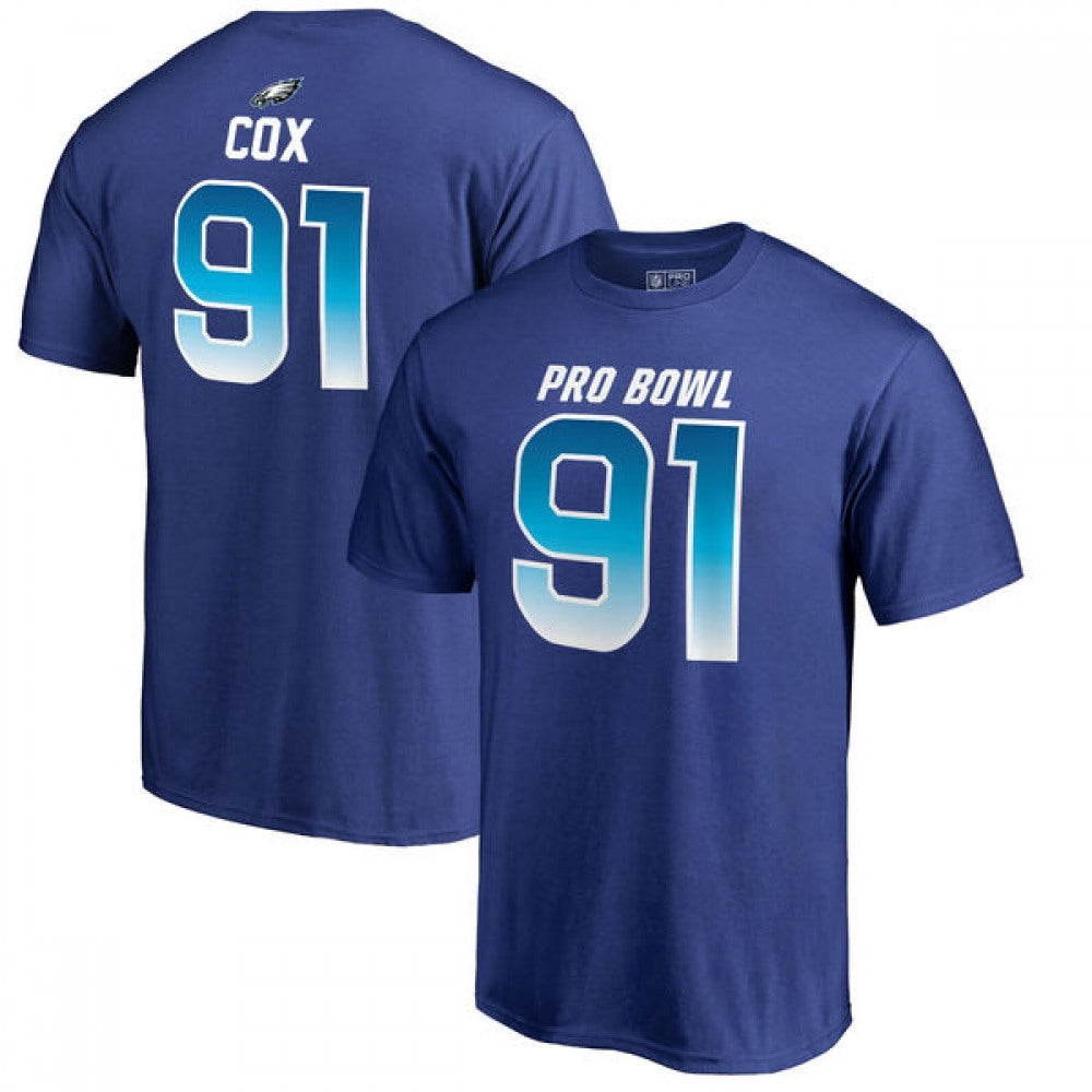 Eagles #91 letcher Cox AFC Pro Line 2018 NFL Pro Bowl Royal T-Shirt 