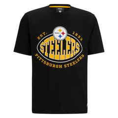Men's Pittsburgh Steelers Black BOSS X Trap T-Shirt 