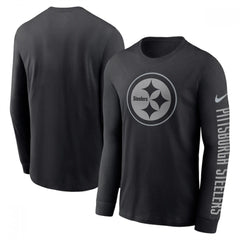Men's Pittsburgh Steelers Black Long Sleeve T-Shirt 