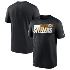 Men's Pittsburgh Steelers 2020 Black Sideline Impact Legend Performance T-Shirt 