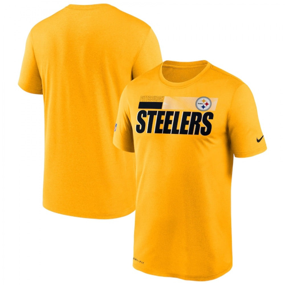 Men's Pittsburgh Steelers 2020 Gold Sideline Impact Legend Performance T-Shirt 