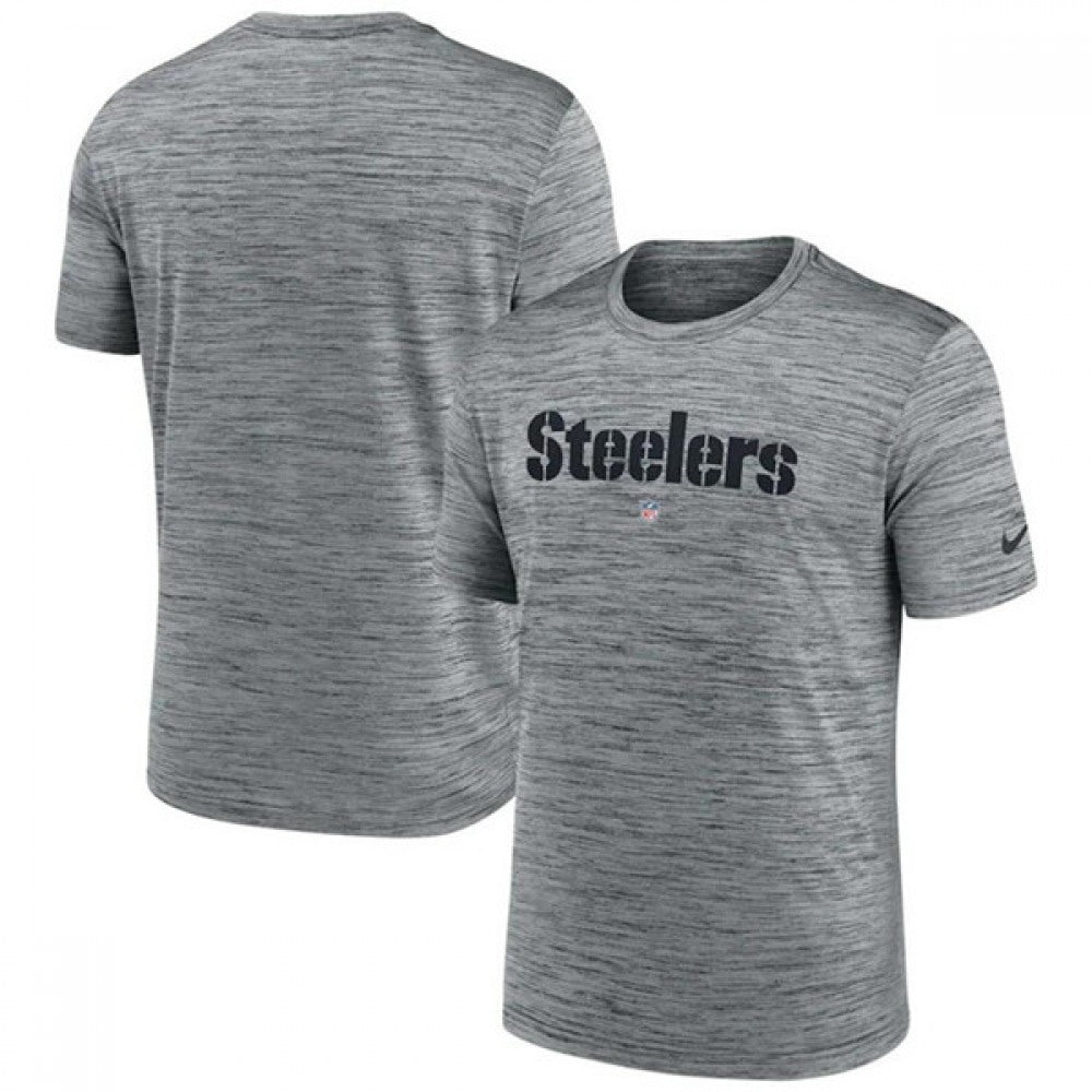 Men's Pittsburgh Steelers Gray Velocity Performance T-Shirt 