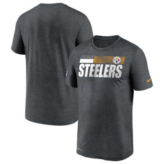Men's Pittsburgh Steelers 2020 Grey Sideline Impact Legend Performance T-Shirt 