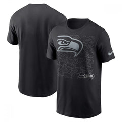 Men's Seattle Seahawks Black T-Shirt 