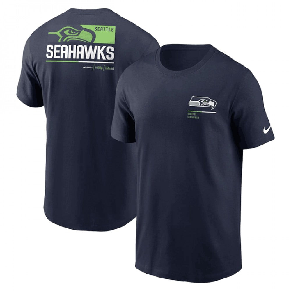Men's Seattle Seahawks Navy Team Incline T-Shirt 