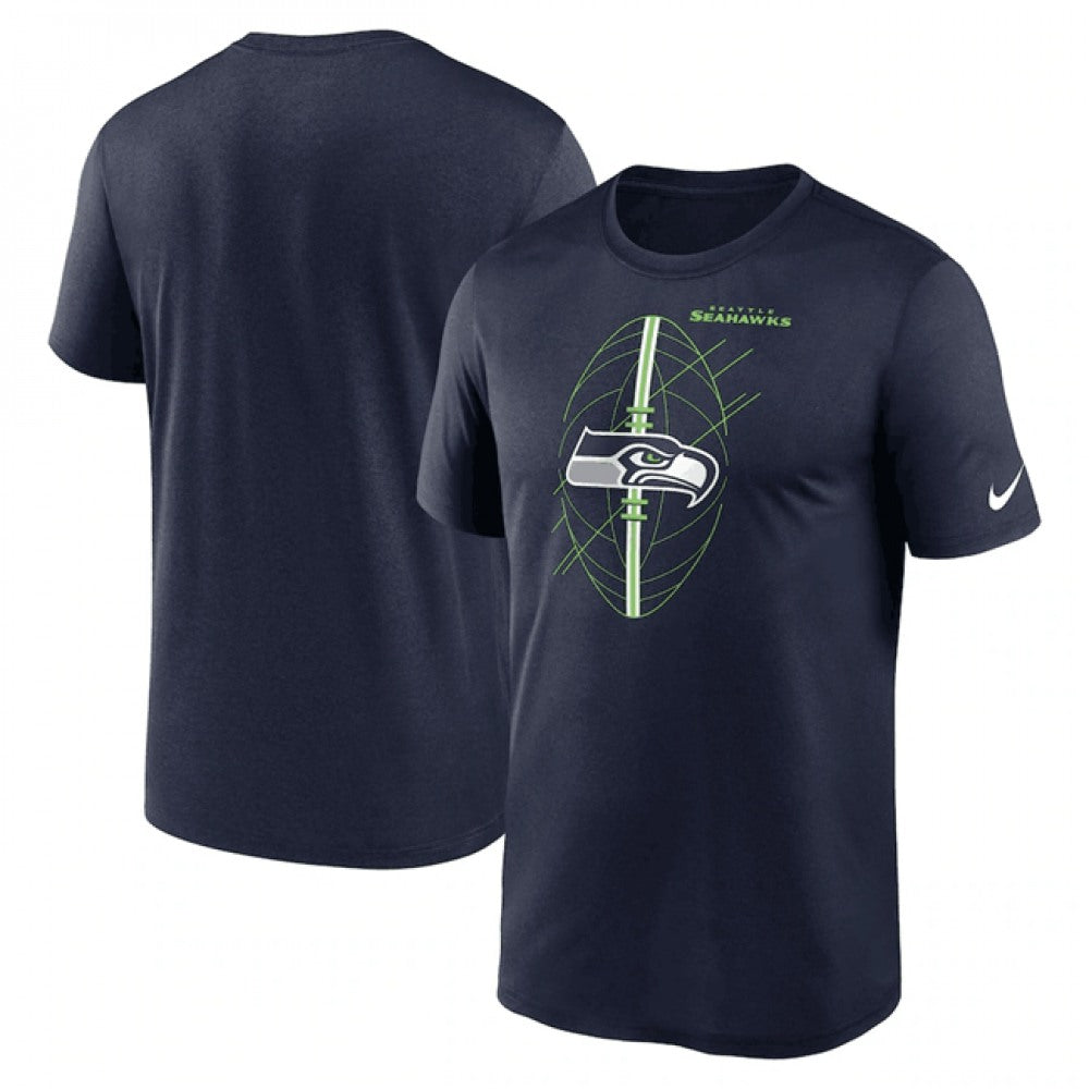 Men's Seattle Seahawks Navy Legend Icon Performance T-Shirt 