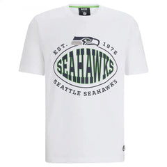 Men's Seattle Seahawks White BOSS X Trap T-Shirt 