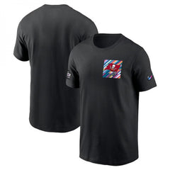 Men's Tampa Bay Buccaneers Black 2023 Crucial Catch Sideline Tri-Blend T-Shirt 