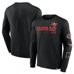Men's Tampa Bay Buccaneers Black High Whip Pitcher Long Sleeve T-Shirt 