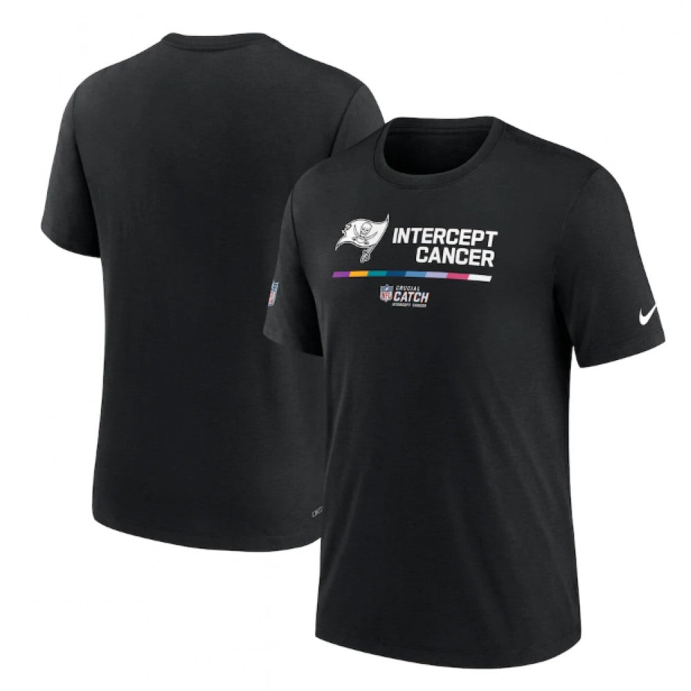 Men's Tampa Bay Buccaneers 2022 Black Crucial Catch Performance T-Shirt 