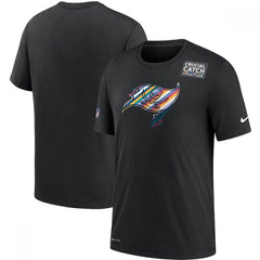 Men's Tampa Bay Buccaneers 2020 Black Sideline Crucial Catch Performance T-Shirt 