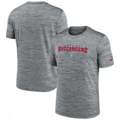 Men's Tampa Bay Buccaneers Gray Velocity Performance T-Shirt 
