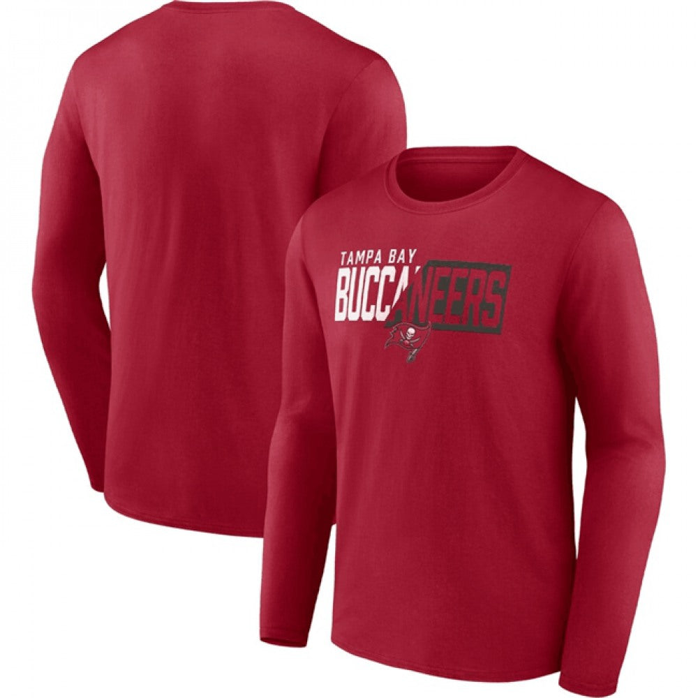 Men's Tampa Bay Buccaneers Red One Two Long Sleeve T-Shirt 