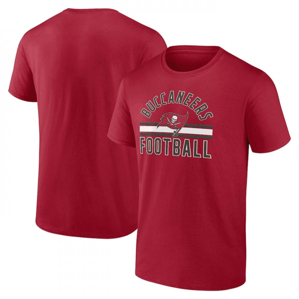 Men's Tampa Bay Buccaneers Red Arch Stripe T-Shirt 