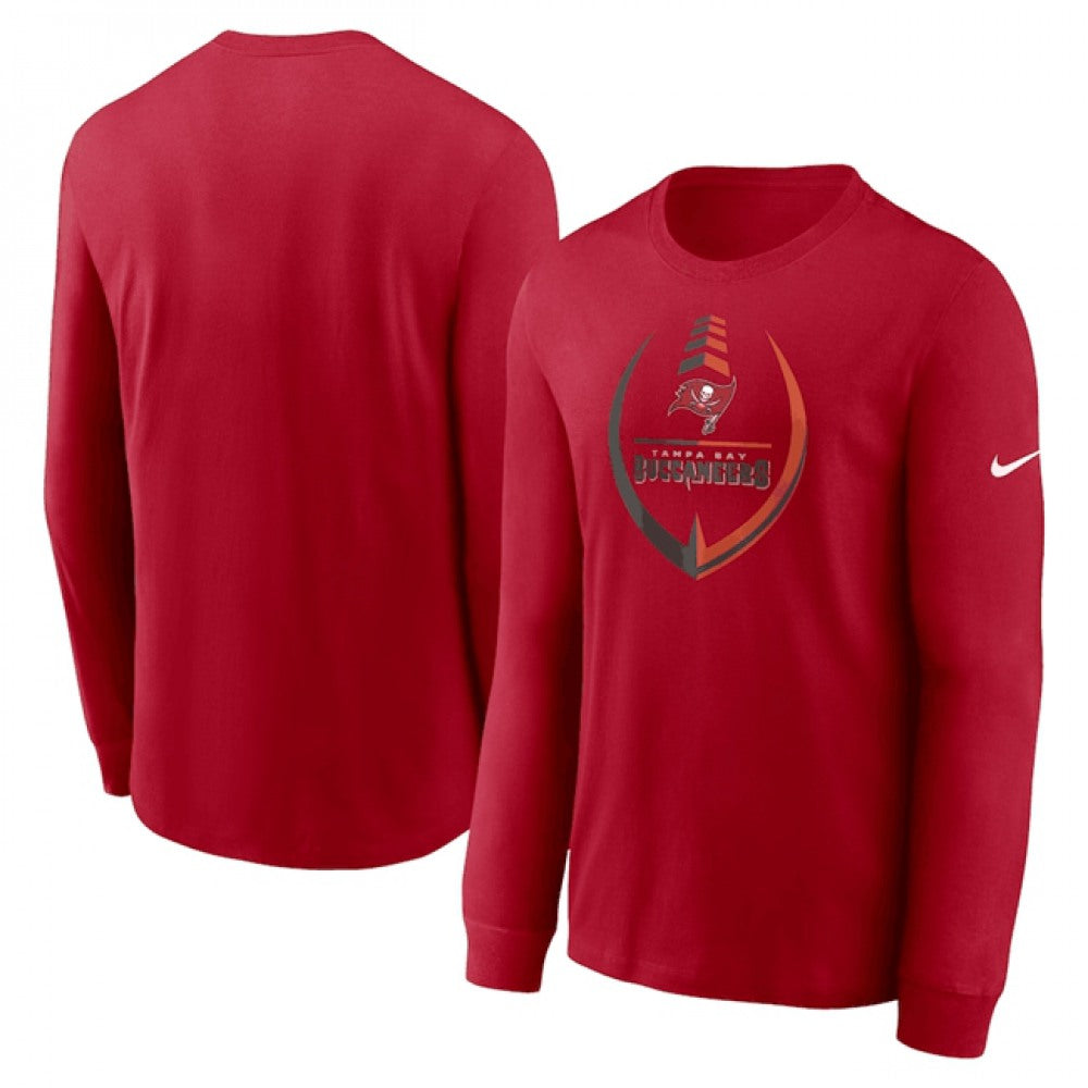 Men's Tampa Bay Buccaneers Red Icon Legend Performance Long Sleeve T-Shirt 