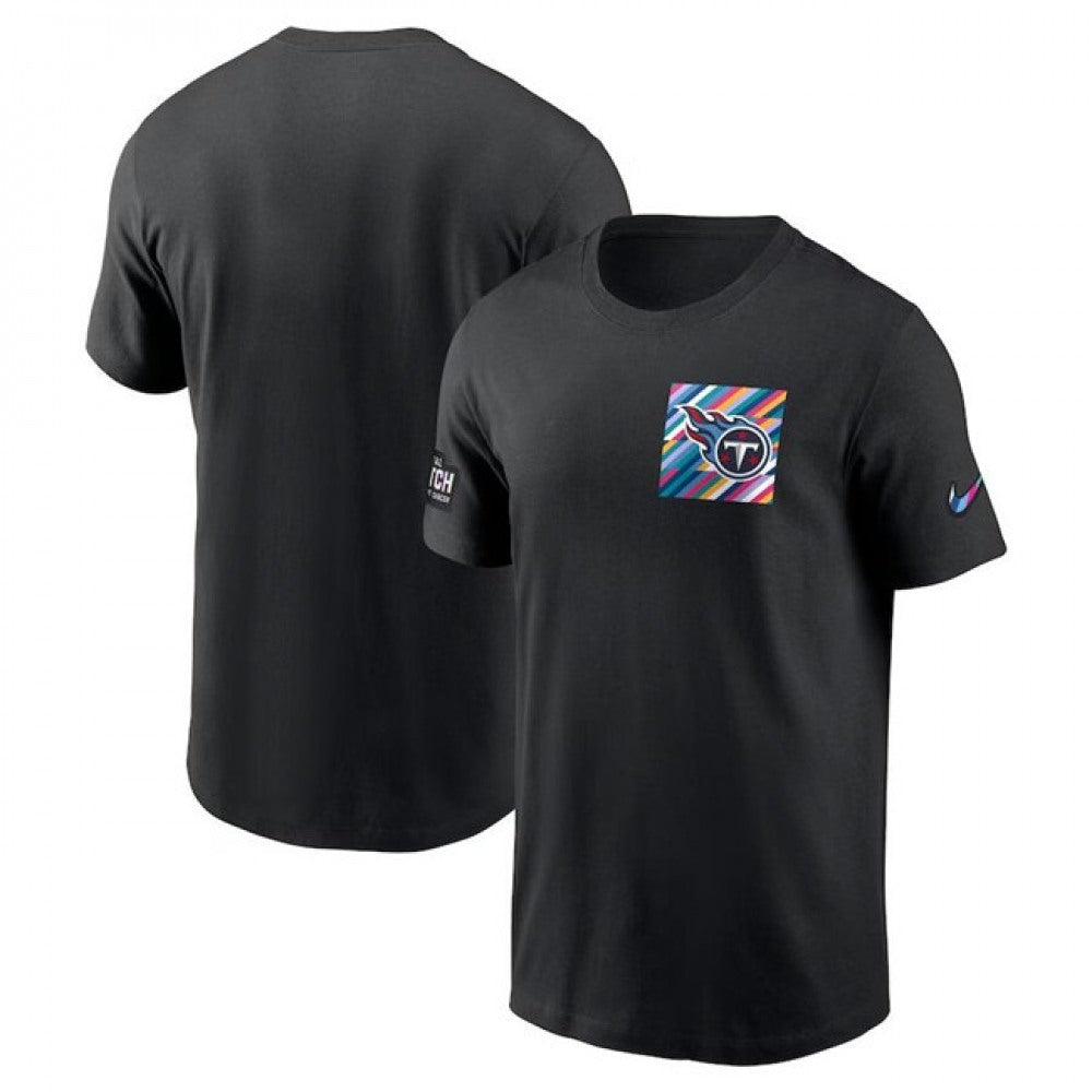 Men's Tennessee Titans Black 2023 Crucial Catch Sideline Tri-Blend T-Shirt 