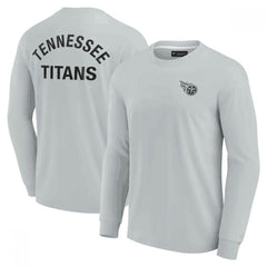 Men's Tennessee Titans Grey Signature Unisex Super Soft Long Sleeve T-Shirt 