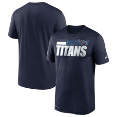 Men's Tennessee Titans 2020 Navy Sideline Impact Legend Performance T-Shirt 