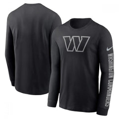 Men's Washington Commanders Black Long Sleeve T-Shirt 