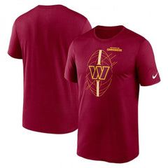 Men's Washington Commanders Burgundy Legend Icon Performance T-Shirt 