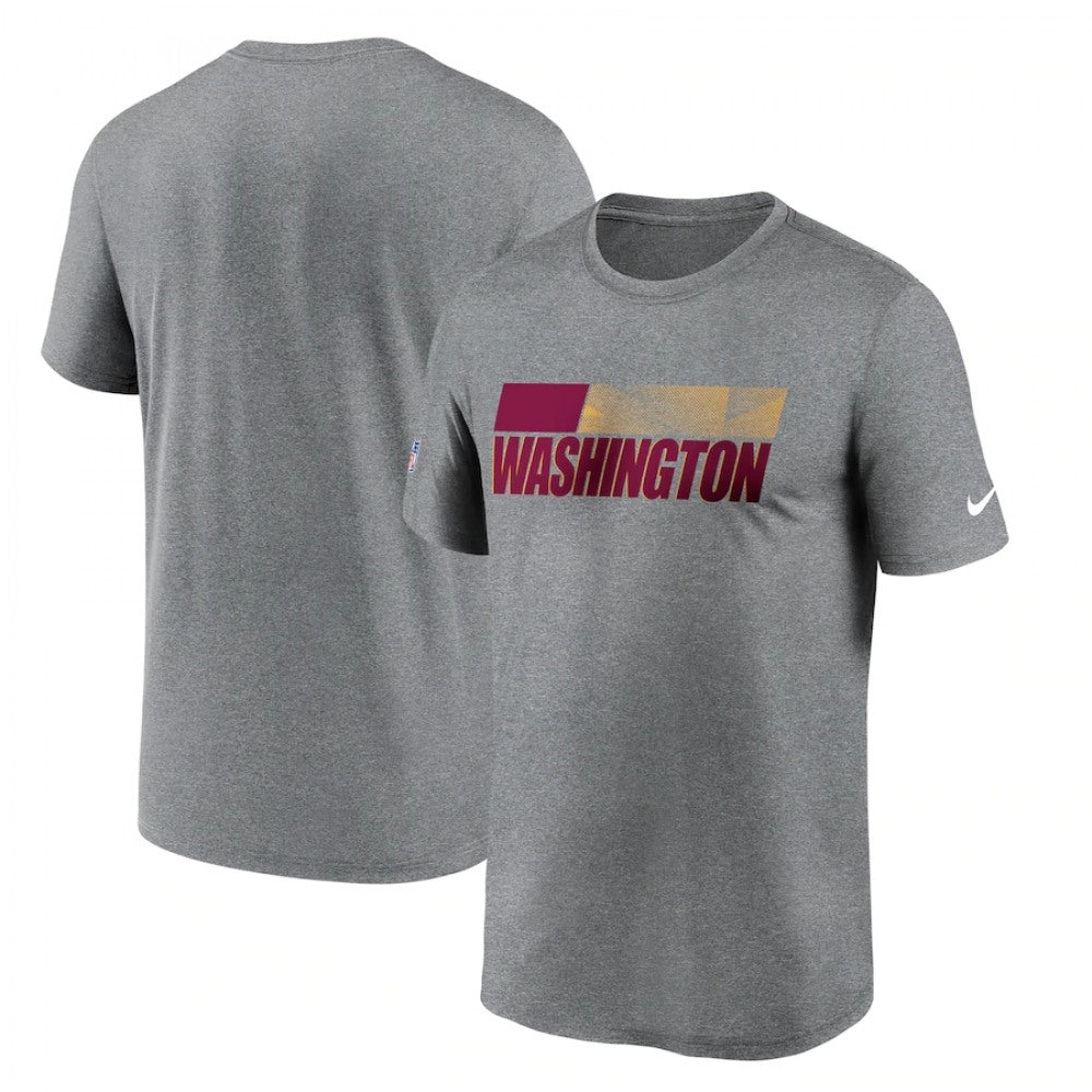 Men's Washington Football Team 2020 Grey Sideline Impact Legend Performance T-Shirt 