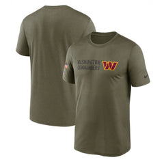 Men's Washington Commanders Olive 2022 Salute to Service Legend Team T-Shirt 