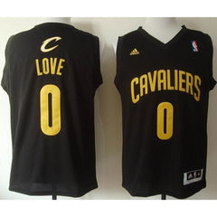 Cavaliers #0 Kevin Love Black Fashion Stitched NBA Jersey