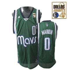Mavericks 2011 Champion Patch #0 Shawn Marion Revolution 30 Green Stitched NBA Jersey