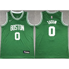 Men's Boston Celtics #0 Jayson Tatum Green Stitched Basketball Jersey