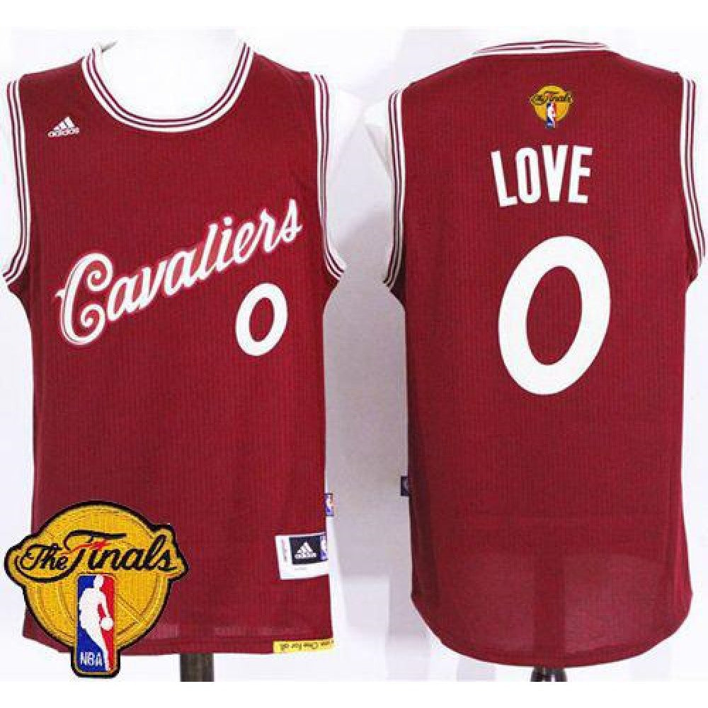 Cavaliers #0 Kevin Love Red 2015-2016 Christmas Day The Finals Patch Stitched NBA Jersey