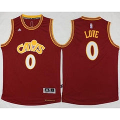 Cavaliers #0 Kevin Love Red CAVS Stitched NBA Jersey