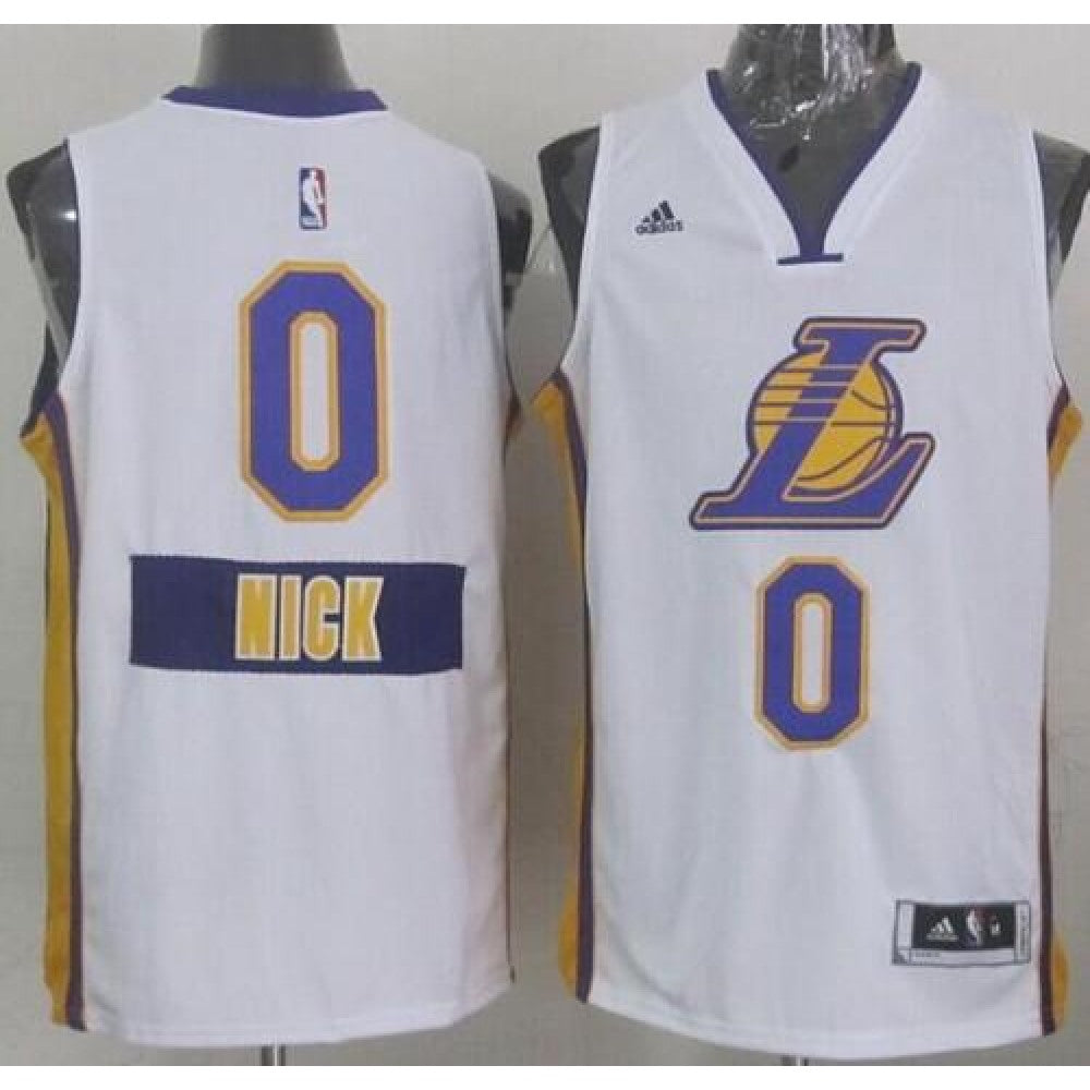 Lakers #0 Nick Young White 2014-15 Christmas Day Stitched NBA Jersey
