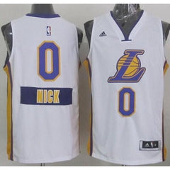 Lakers #0 Nick Young White 2014-15 Christmas Day Stitched NBA Jersey