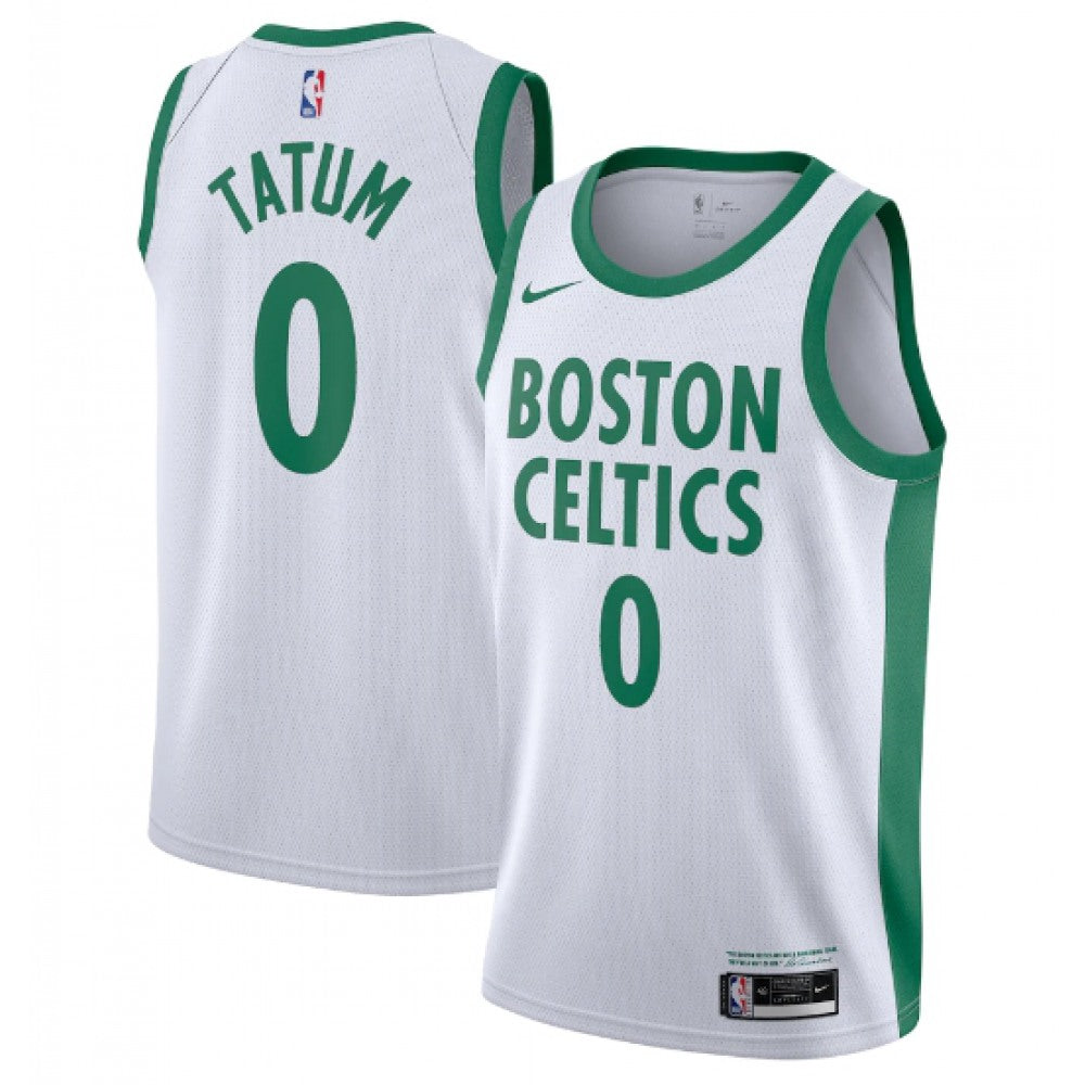 Youth Boston Celtics #0 Jayson Tatum White 2020/21 Swingman Stitched Jersey