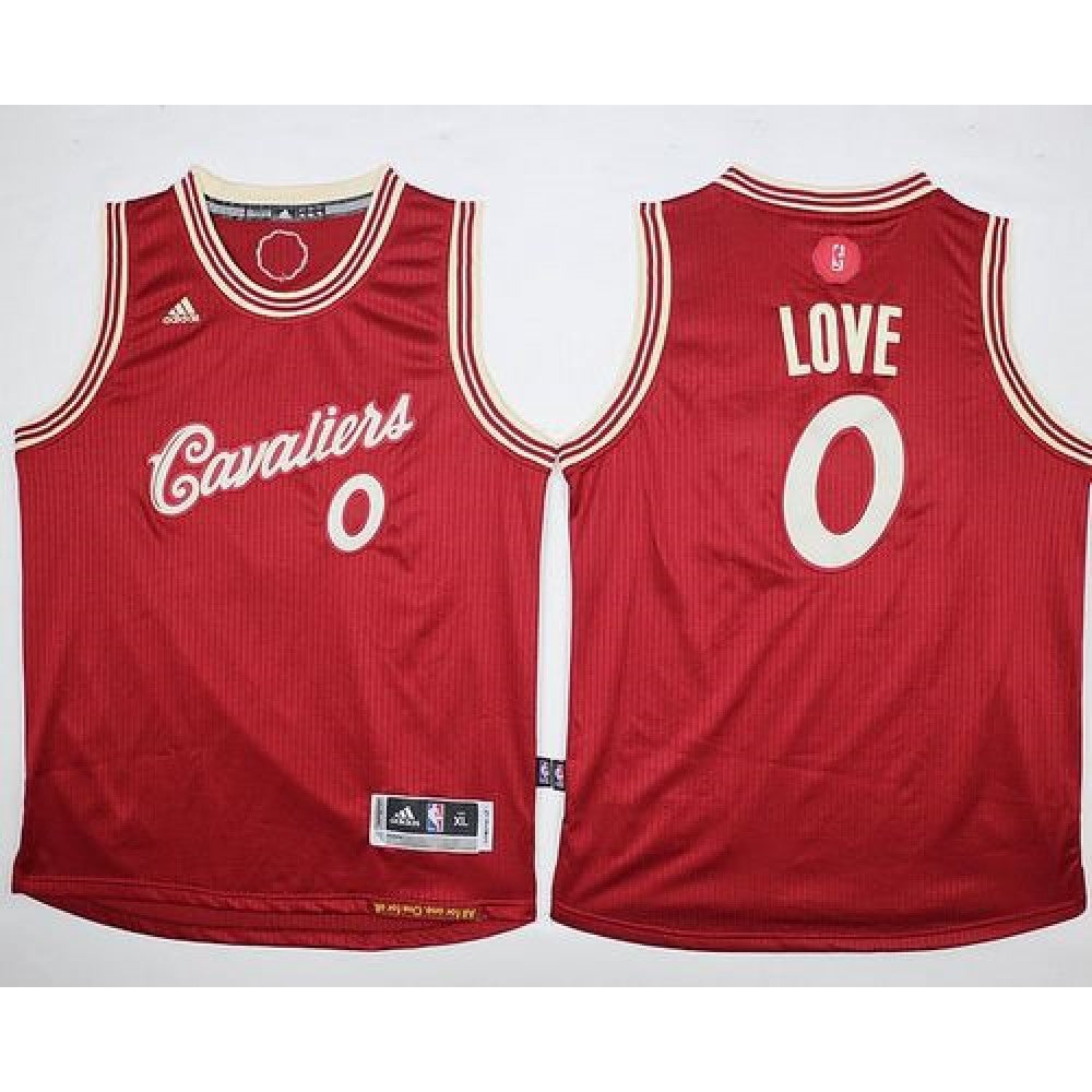 Cavaliers #0 Kevin Love Red 2015-2016 Christmas Day Stitched Youth NBA Jersey