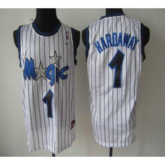 Magic #1 Penny Hardaway White Throwback Stitched NBA Jersey