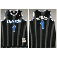 Men's Orlando Magic #1 Tracy McGrady 2003-04 Black Stitched Jersey