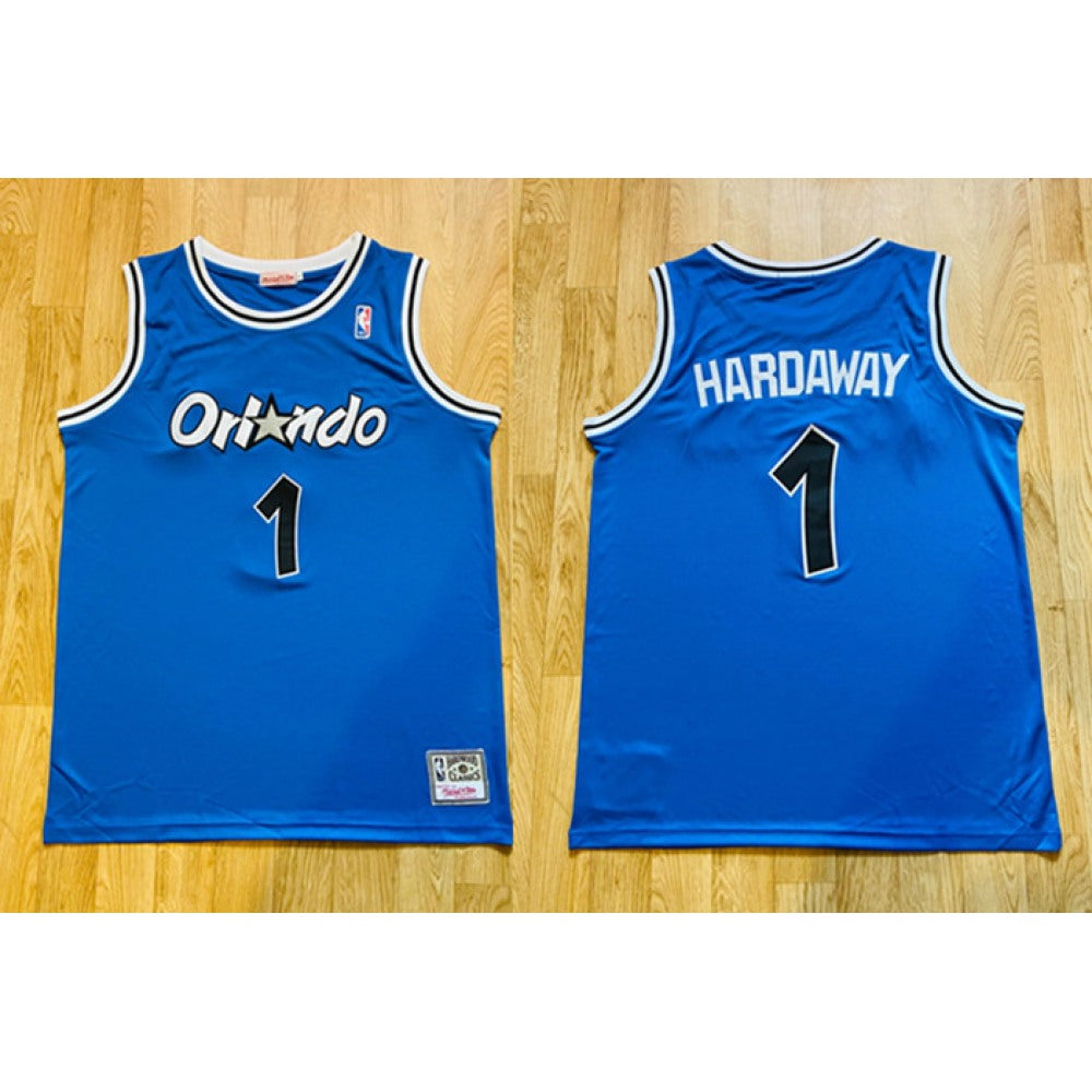 Men's Orlando Magic #1 Penny Hardaway Blue Stitched NBA Jersey