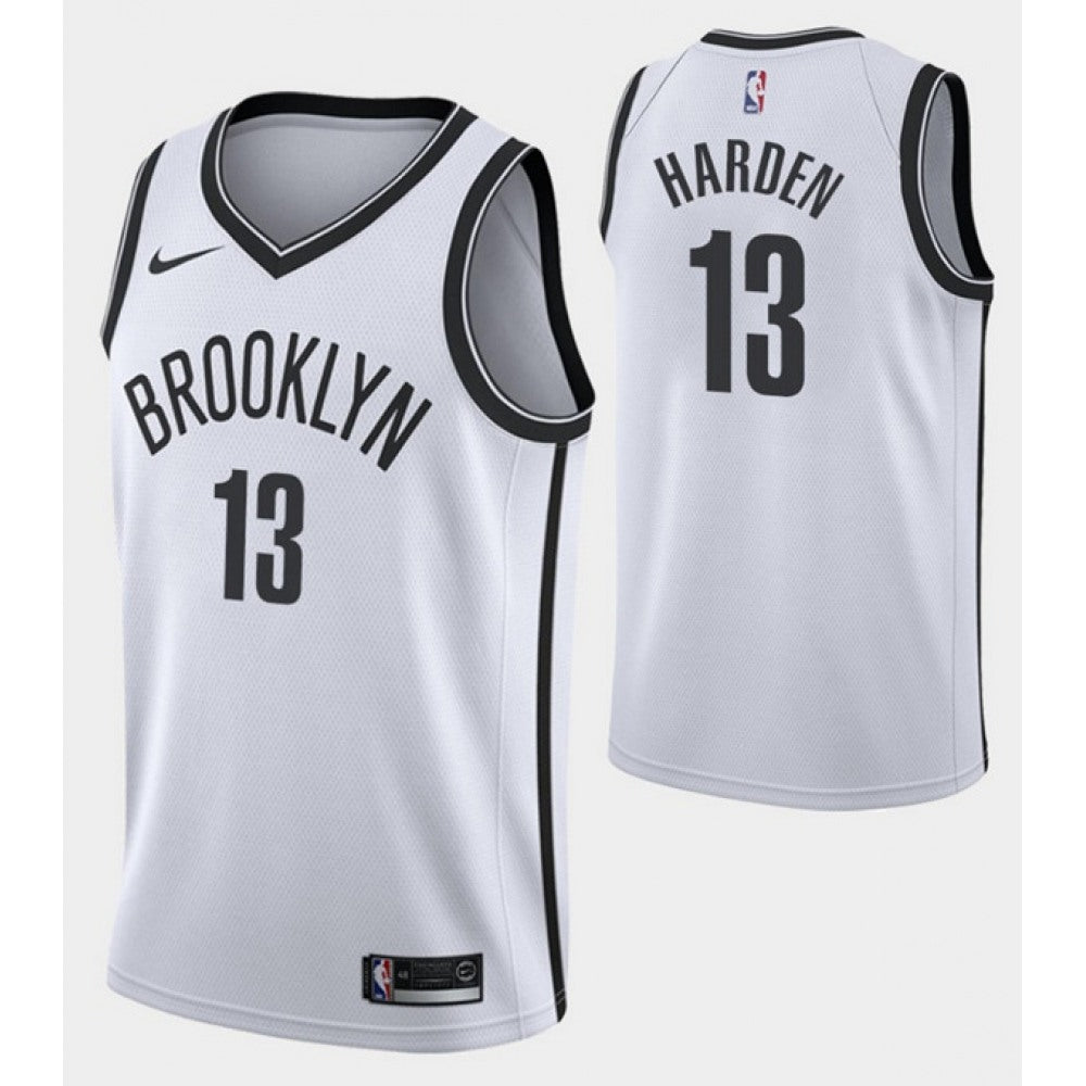 Men's Brooklyn Nets #13 James Harden White Association Edition Stitched NBA Jersey